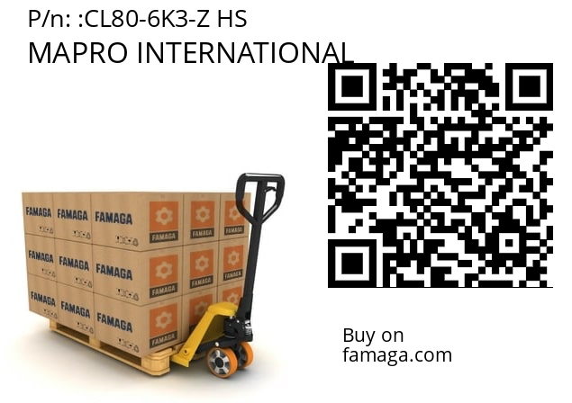   MAPRO INTERNATIONAL CL80-6K3-Z HS