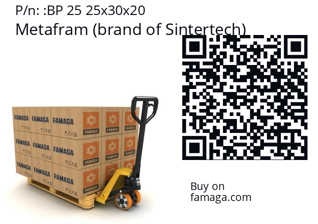 Sleeve  Metafram (brand of Sintertech) BP 25 25x30x20
