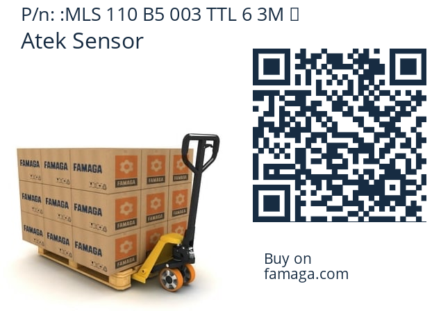   Atek Sensor MLS 110 B5 003 TTL 6 3M 