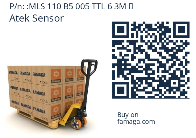   Atek Sensor MLS 110 B5 005 TTL 6 3M 