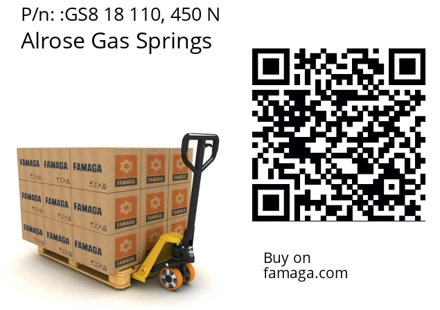   Alrose Gas Springs GS8 18 110, 450 N