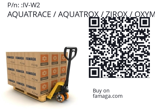   AQUATRACE / AQUATROX / ZIROX / OXYMASTER / OxyTrans (brand of DKS Engineering) IV-W2