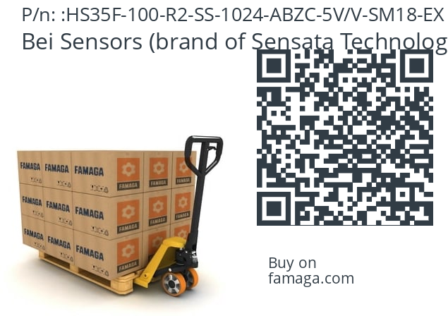   Bei Sensors (brand of Sensata Technologies) HS35F-100-R2-SS-1024-ABZC-5V/V-SM18-EX