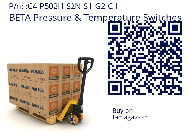   BETA Pressure & Temperature Switches C4-P502H-S2N-S1-G2-C-I