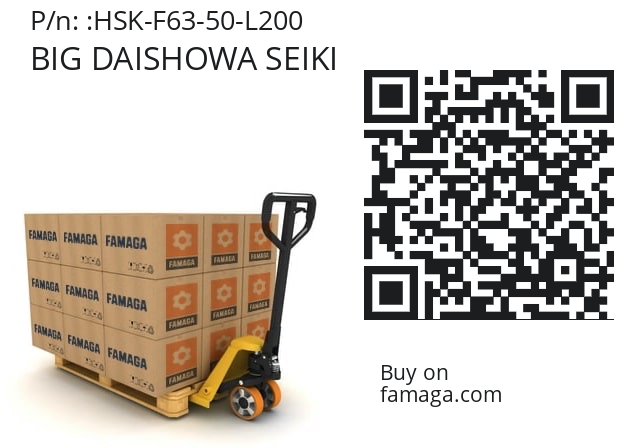   BIG DAISHOWA SEIKI HSK-F63-50-L200