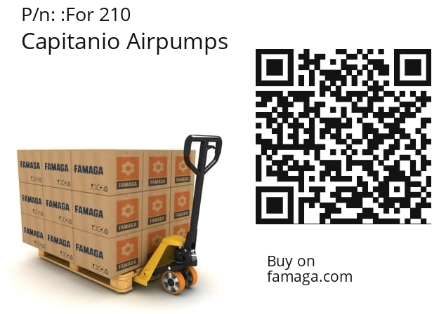   Capitanio Airpumps For 210