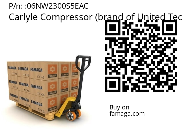  Carlyle Compressor (brand of United Technologies Corporation) 06NW2300S5EAC