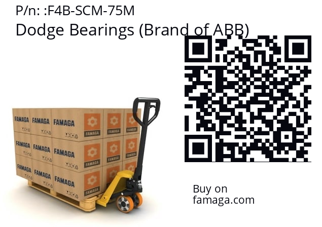   Dodge Bearings (Brand of ABB) F4B-SCM-75M