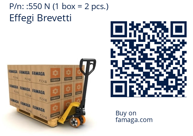   Effegi Brevetti 550 N (1 box = 2 pcs.)