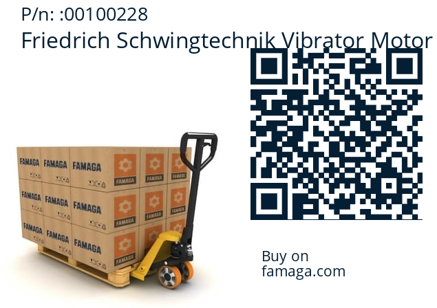   Friedrich Schwingtechnik Vibrator Motor  / Vimarc 00100228