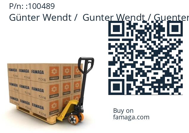   Günter Wendt /  Gunter Wendt / Guenter Wendt 100489