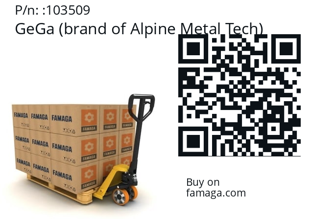   GeGa (brand of Alpine Metal Tech) 103509