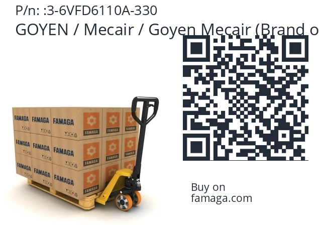   GOYEN / Mecair / Goyen Mecair (Brand of Pentair) 3-6VFD6110A-330