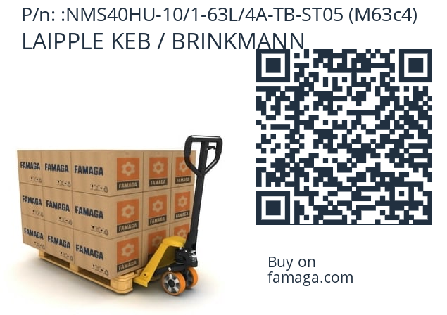  LAIPPLE KEB / BRINKMANN NMS40HU-10/1-63L/4A-TB-ST05 (M63c4)