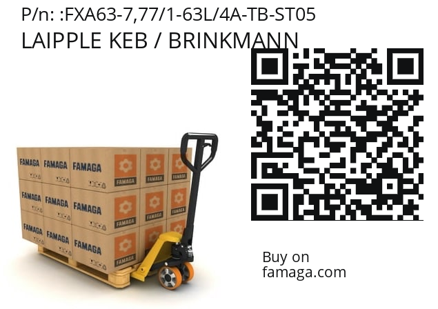   LAIPPLE KEB / BRINKMANN FXA63-7,77/1-63L/4A-TB-ST05