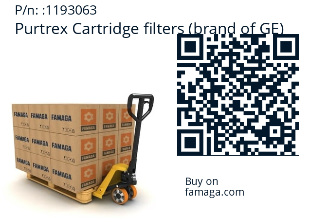   Purtrex Cartridge filters (brand of GE) 1193063