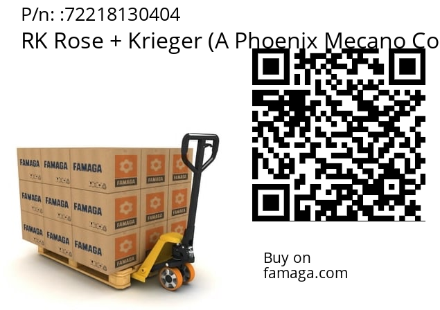   RK Rose + Krieger (A Phoenix Mecano Company) 72218130404