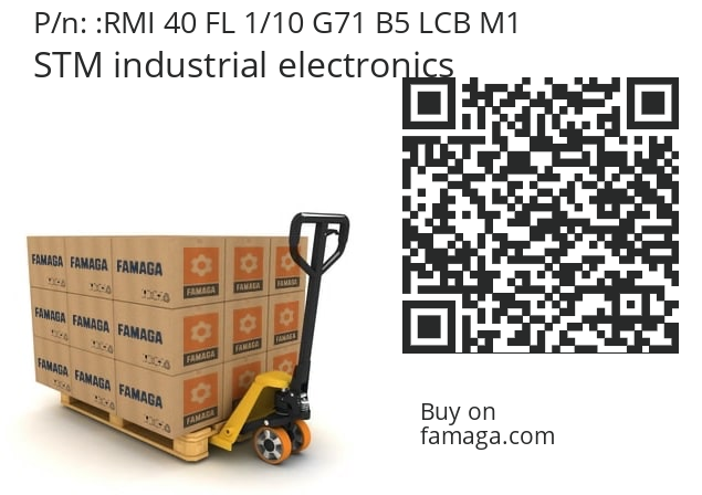   STM industrial electronics RMI 40 FL 1/10 G71 B5 LCB M1