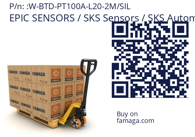   EPIC SENSORS / SKS Sensors / SKS Automaatio (Brand of Lapp Group) W-BTD-PT100A-L20-2M/SIL