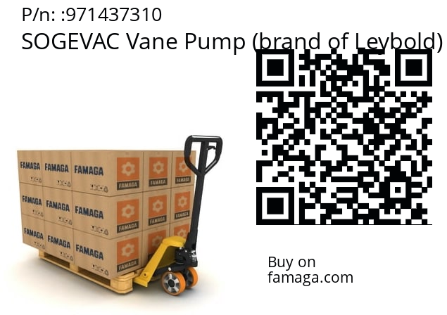   SOGEVAC Vane Pump (brand of Leybold) 971437310