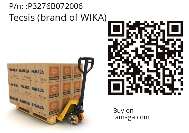 Pressure Sensor  Tecsis (brand of WIKA) P3276B072006
