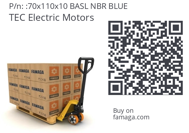   TEC Electric Motors 70x110x10 BASL NBR BLUE
