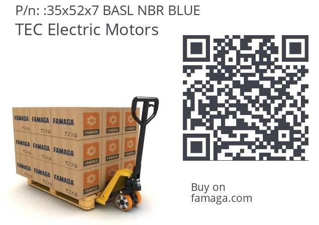   TEC Electric Motors 35x52x7 BASL NBR BLUE