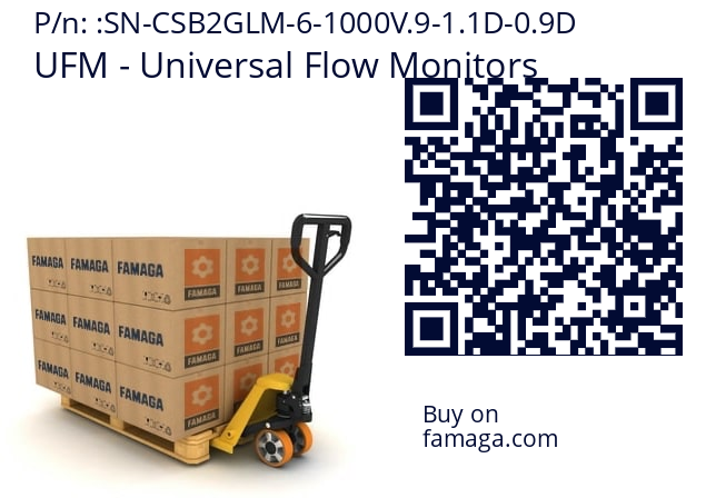   UFM - Universal Flow Monitors SN-CSB2GLM-6-1000V.9-1.1D-0.9D