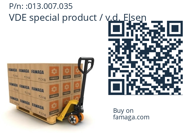   VDE special product / v.d. Elsen 013.007.035